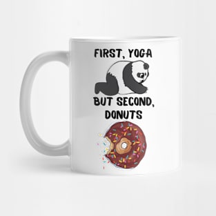 First yoga, but second, donuts Mug